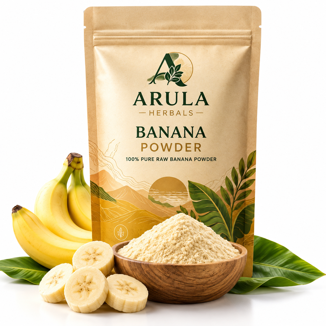 Raw Organic Green Banana Powder